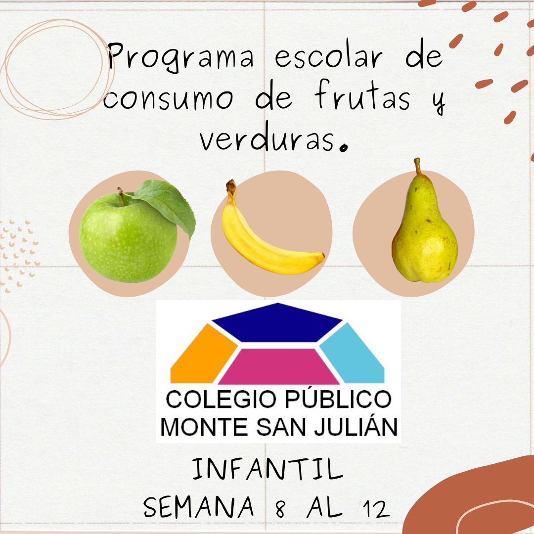PROGRAMA DE FRUTAS Y VERDURAS EN EL COLE.